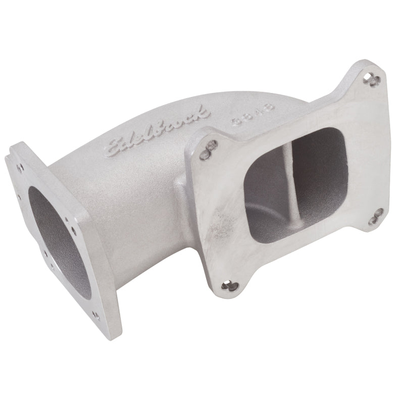 Edelbrock Low Profile Intake Elbow, 90mm Throttle Body to Square-bore Flange 3848 Photo - out of package