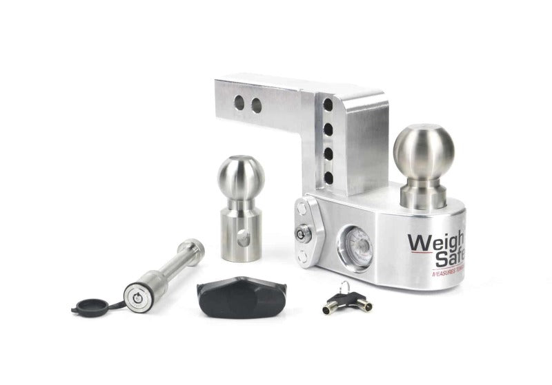 Weigh Safe 4in Drop Hitch w/Built-in Scale & 2in Shank (10K/12.5K GTWR) w/WS05 - Aluminum WS4-2-KA WS4-2-KA User 1