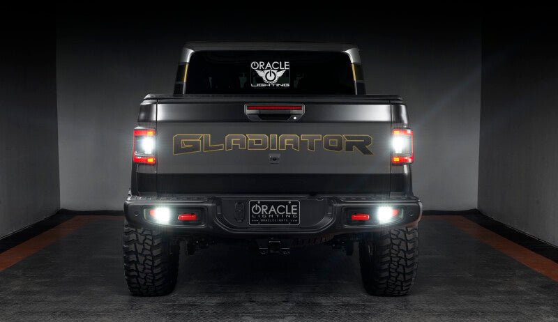 ORACLE Lighting Oracle Rear Bumper LED Reverse Lights for Jeep Gladiator JT w/ Plug & Play Harness - 6000K 5881-504 5881-504 Photo - lifestyle view