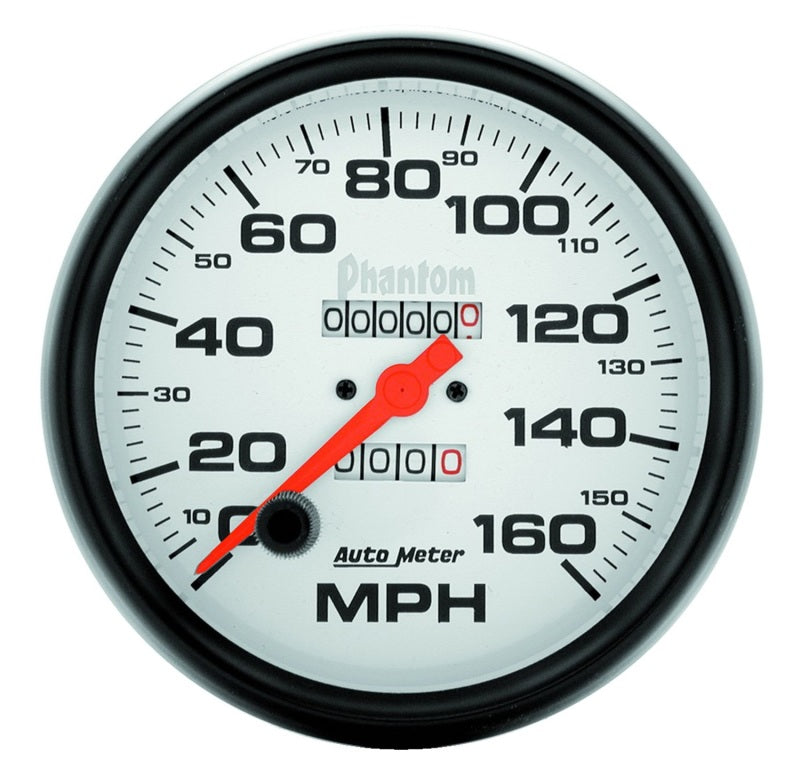 Autometer 5" Speedometer, 0-160 Mph, Mechanical, Phantom 5895 Photo - Primary