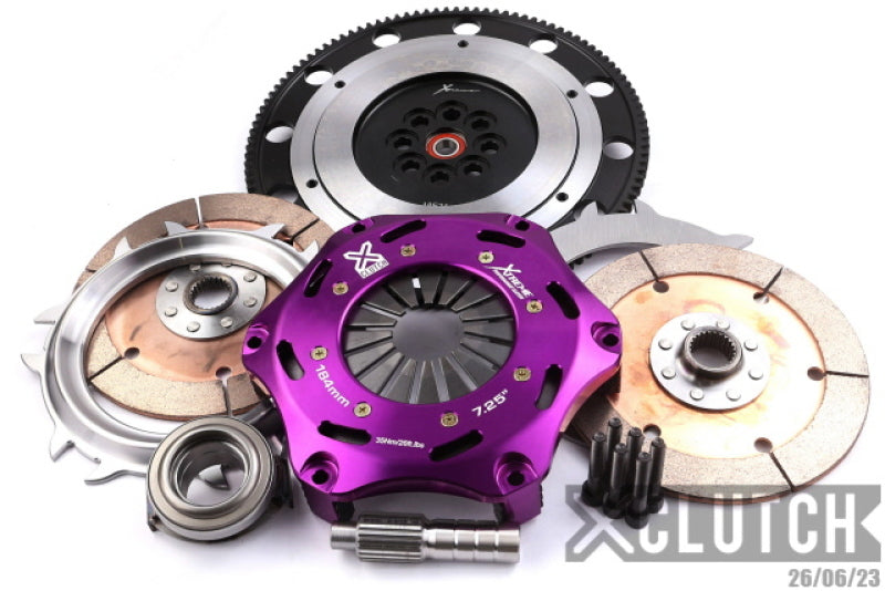 XCLUTCH 97-01 Acura Integra RS 1.8L 7.25in Twin Solid Ceramic Clutch Kit XKHN18522-2E XKHN18522-2E Photo - Primary