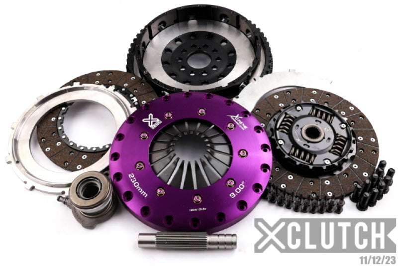 XCLUTCH 05-07 Volvo S40 T5 2.5L 9in Twin Sprung Organic Clutch Kit XKFD23648-2A XKFD23648-2A Photo - Primary
