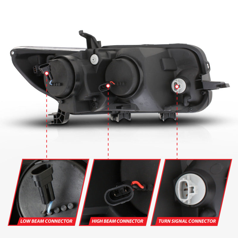 Anzo 2008-2010 Scion Xb Projector Headlights w/ Halo Black 121280 User 5