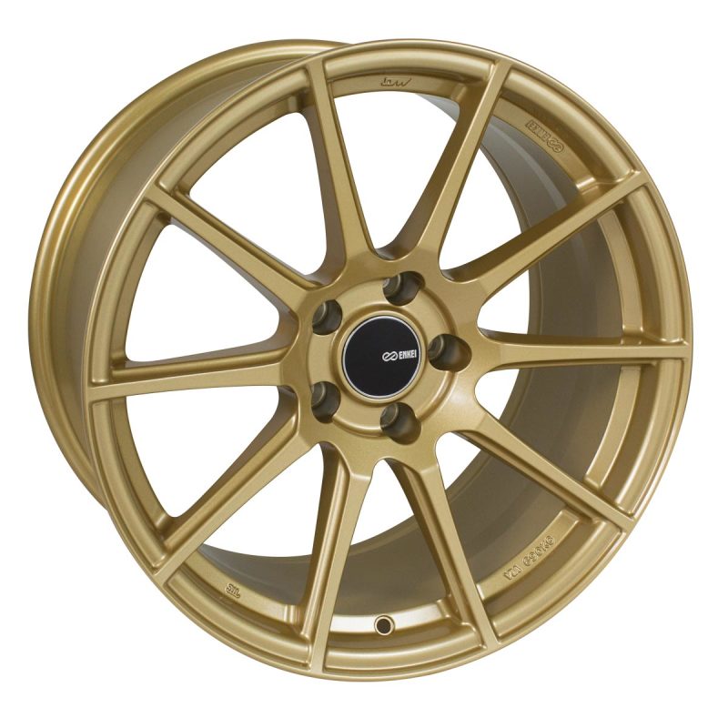 Enkei TS10 18x8 45mm Offset 5x100 Bolt Pattern 72.6mm Bore Dia Gold Wheel 499-880-8045GG 499-880-8045GG Photo - Primary