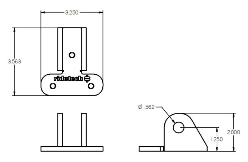 Ridetech Bracket to Mount C4 Corvette ShockWave Lower Control Arm 90000287 90000287 User 1