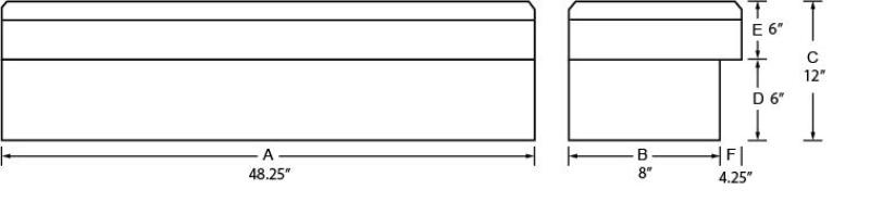 Tradesman Steel Side Bin Truck Tool Box (48in.) - White 86748 86748 User 1