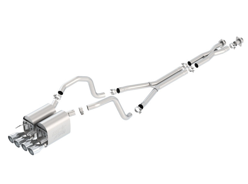 Borla 05-08 Chevrolet Corvette Coupe/Convertible 2dr 6.2L 8cyl AT/MT 6spd ATAK SS Catback Exhaust 140453 140453 Photo - Primary
