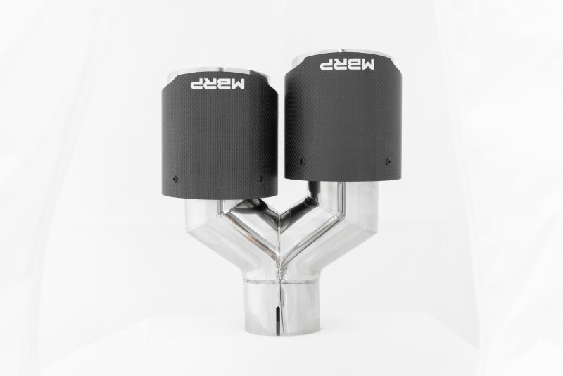 MBRP Universal Carbon Fiber Dual Tip 4in OD/2.5in Inlet T5177CF T5177CF Photo - lifestyle view