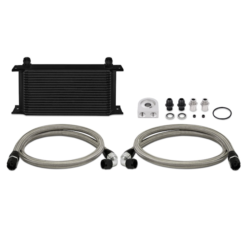 Mishimoto Black Universal 19 Row Oil Cooler Kit MMOC-ULBK Photo - Primary