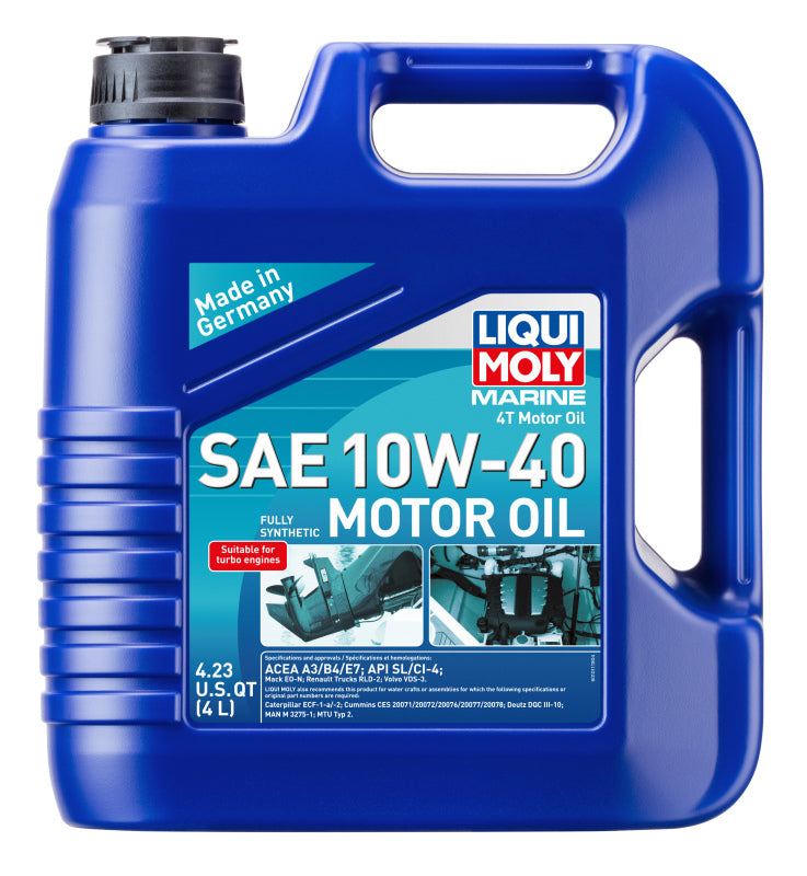 LIQUI MOLY 4L Marine 4T Motor Oil SAE 10W40 20508 20508 Photo - Primary