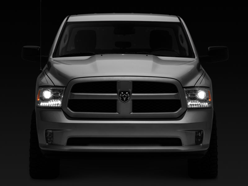 Raxiom 09-18 Dodge RAM 1500 LED Halo Headlights w/ Swtchbck Turn Signals- Chrome Hsng (Clear Lens) R111519 R111519 Photo - Close Up