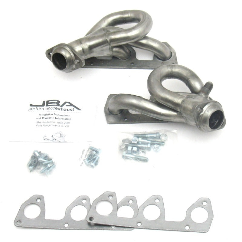 JBA 98-01 Ford Ranger 3.0L V6 w/EGR 1-1/2in Primary Raw 409SS Cat4Ward Header 1647S 1647S Photo - Primary