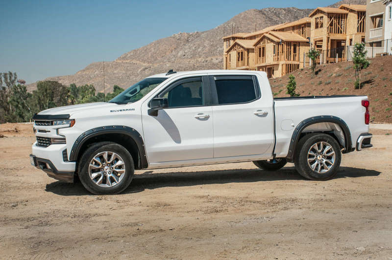 EGR 2019 Chevy 1500 Crew Cab In-Channel Window Visors - Dark Smoke 571691 571691 Photo - Mounted
