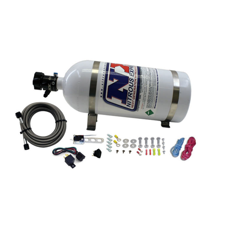 Nitrous Express 8 Cyl Nozzle System Complete (Incl 10lb Bottle Brackets Feedline & Elec) 13395 13395 Photo - Primary