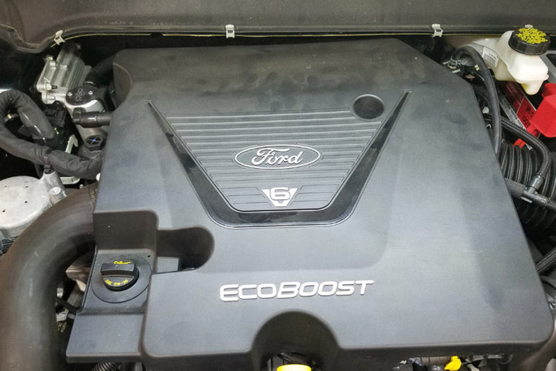 J&L 17-19 Ford Fusion Sport 2.7L Passenger Side Oil Separator 3.0 - Clear Anodized 3034P-C 3034P-C Photo - Primary