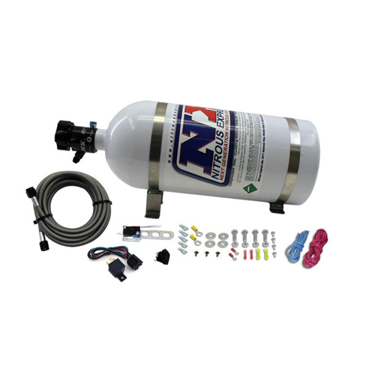 Nitrous Express 8 Cyl Nozzle System Complete (Incl 10lb Bottle Brackets Feedline & Elec) 13395 13395 Photo - Primary