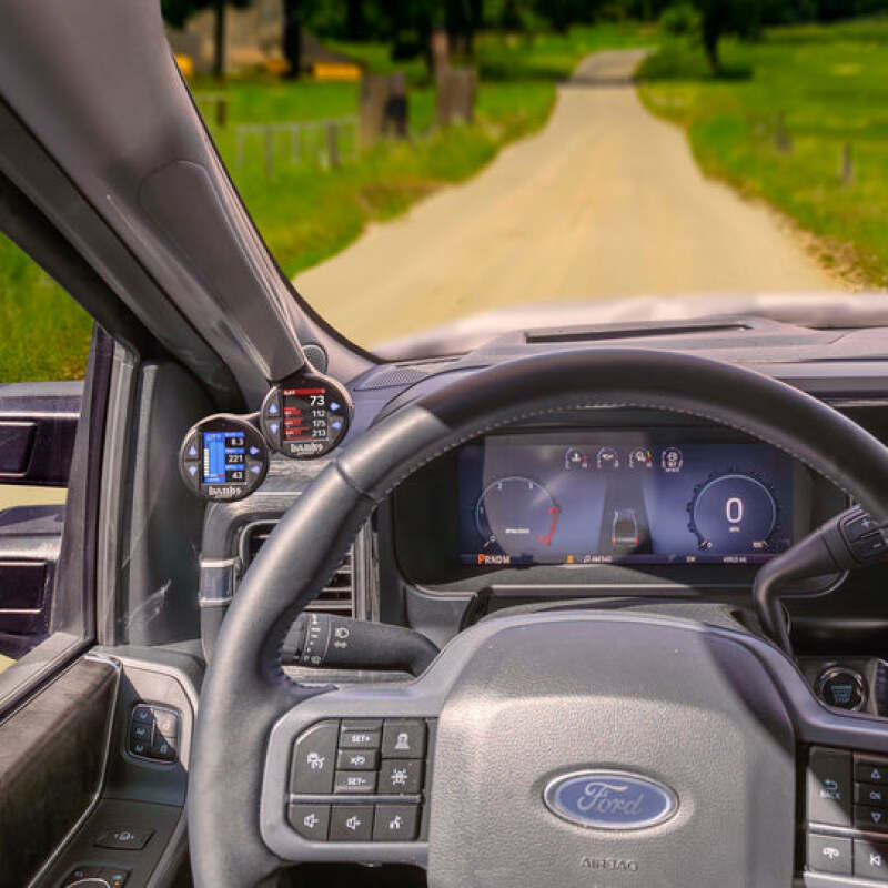 Banks Power Banks Gauge Pod Kit 2023-2024 Ford F250-450 & 2021-24 F150 iDash Stealth Pod Mount - Dual Gauge 63383 63383 User 2