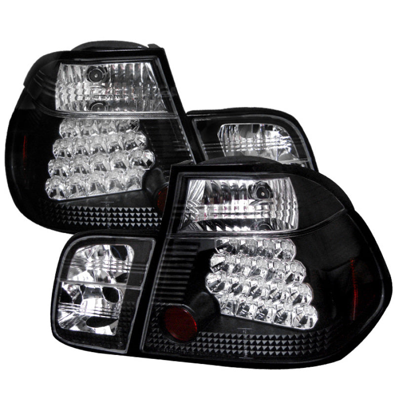 Spyder BMW E46 3-Series 99-01 4Dr LED Tail Lights Black ALT-YD-BE4699-4D-LED-BK 5000736 5000736 Photo - Primary