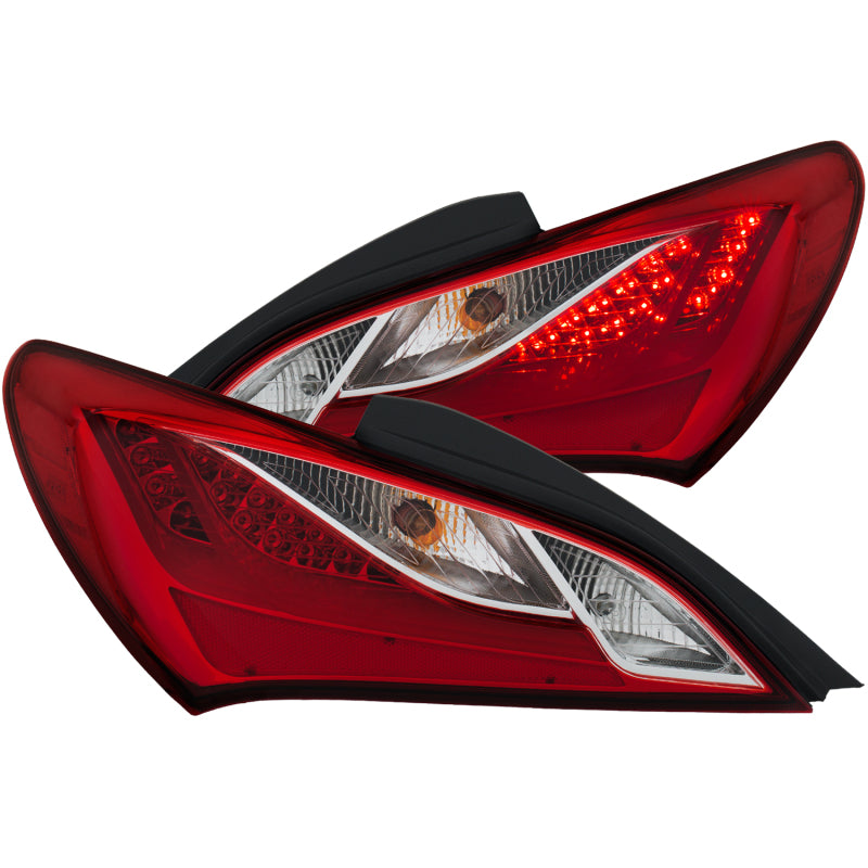 Anzo 2010-2013 Hyundai Genesis LED Taillights Red/Clear 321334 Photo - Primary