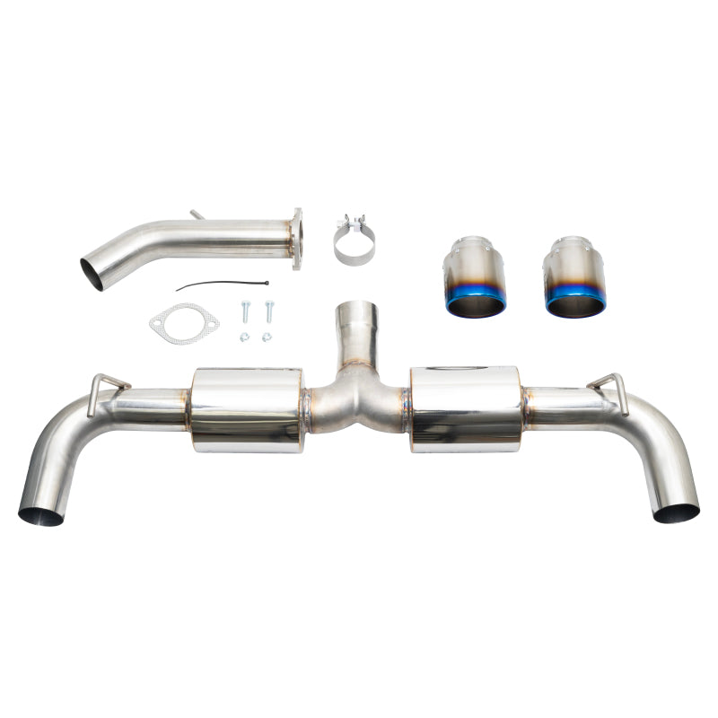 Injen 19-22 Hyundai Veloster N L4 2.0L Turbo Performance SS Axle Back Exhaust System - Burnt Ti Tips SES1343ABTT SES1343ABTT Photo - out of package