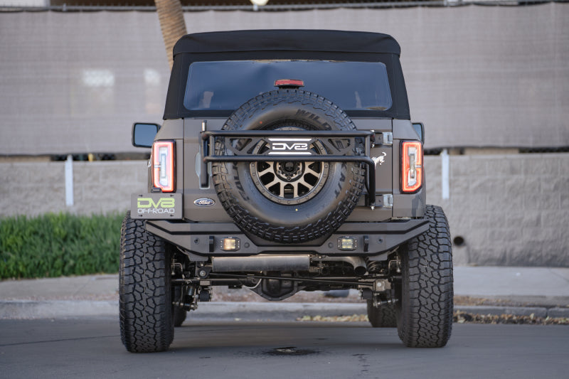 DV8 Offroad 21-22 Ford Bronco FS-15 Series Rear Bumper RBBR-02 RBBR-02 Photo - Mounted