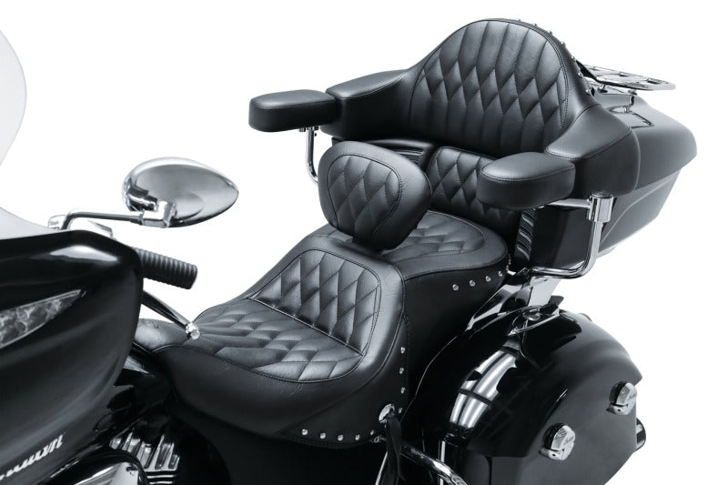 Mustang Motorcycle Mustang 14-21 Indian Chieftain,Chief,Dk Horse,Roadmaster,Springfield Touring 1PC Seat - Black 79664 79664 Photo - Primary