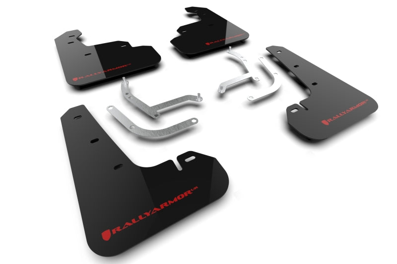 Rally Armor 2024 Subaru Impreza Black UR Mud Flap w/ Red Logo MF105-UR-BLK-RD MF105-UR-BLK-RD Photo - Primary