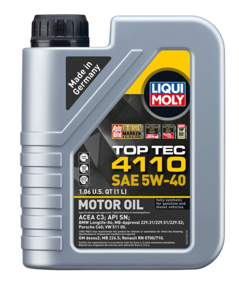LIQUI MOLY 1L Top Tec 4110 Motor Oil SAE 5W40 22120 22120 User 1
