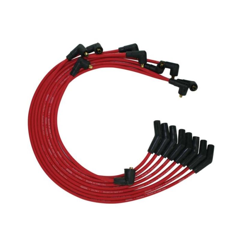 Moroso Ford 351C/390/429/460 Unsleeved Non-HEI 135 Ends Ultra Spark Plug Wire Set - Red 52075 52075 User 1