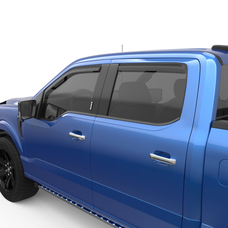 EGR 15+ Ford F150 Crew Cab In-Channel Window Visors - Set of 4 - Matte (573495) 573495 573495 Photo - Close Up