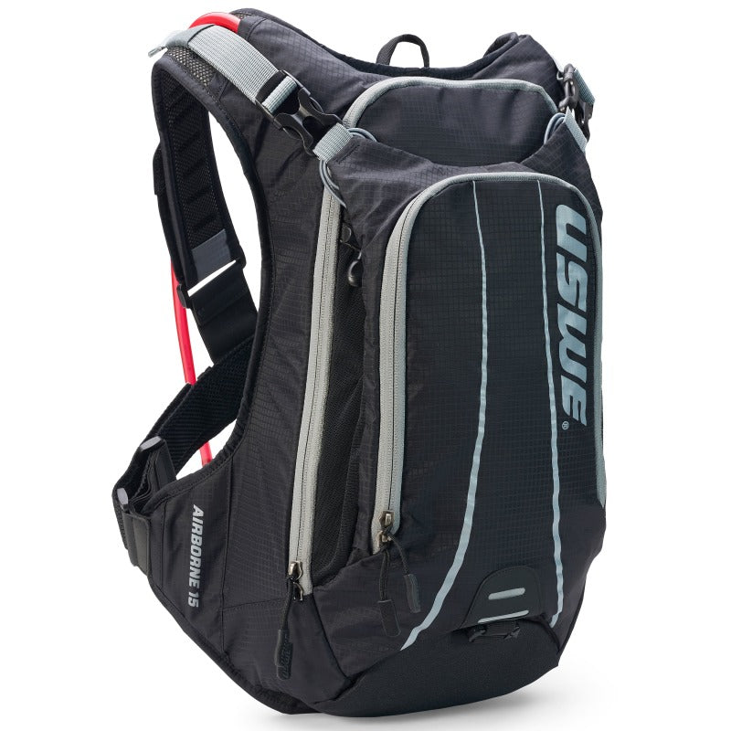 USWE Airborne MTB Hydration Pack 15L - Black/Grey 2151915