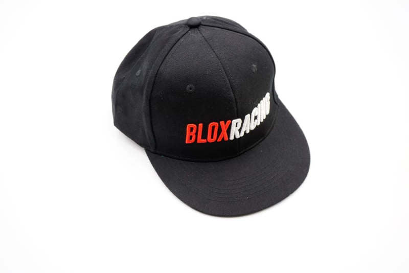 BLOX Racing Snapback Cap Black with Red and White Logo - Blox Racing - New Style Flat Bill BXAP-00107 BXAP-00107 User 1