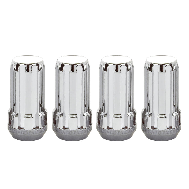 McGard SplineDrive Lug Nut (Cone Seat) 1/2-20 / 1.60in. Length (4-Pack) - Chrome (Req. Tool) 65340 65340 Photo - out of package
