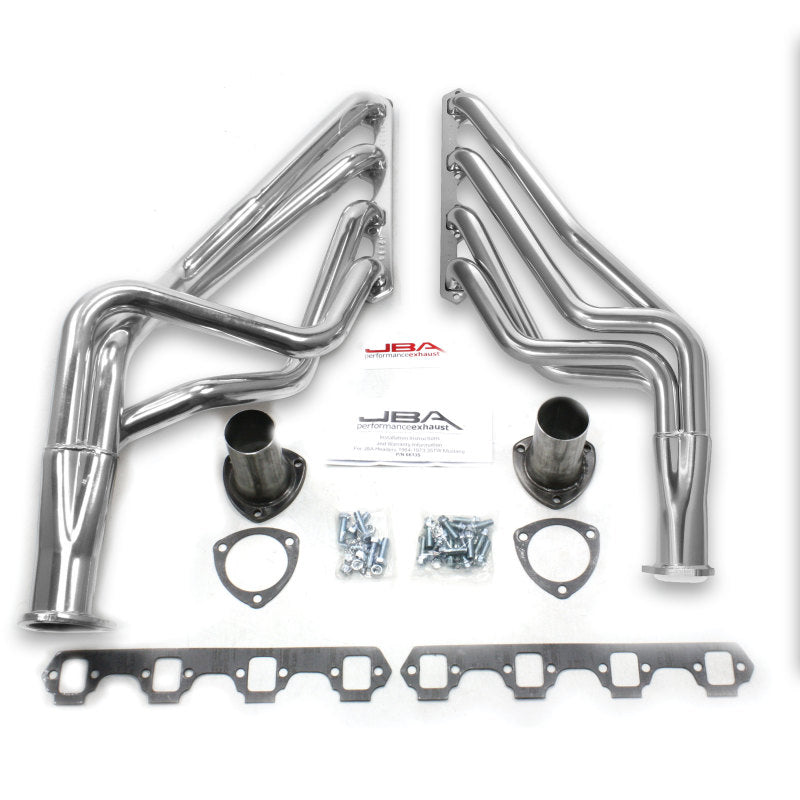 JBA 65-73 Ford Mustang 260-302/71-73 Ford 260-351W SBF 1-5/8in Primary Silver Ctd Long Tube Header 6613SJS 6613SJS Photo - Primary