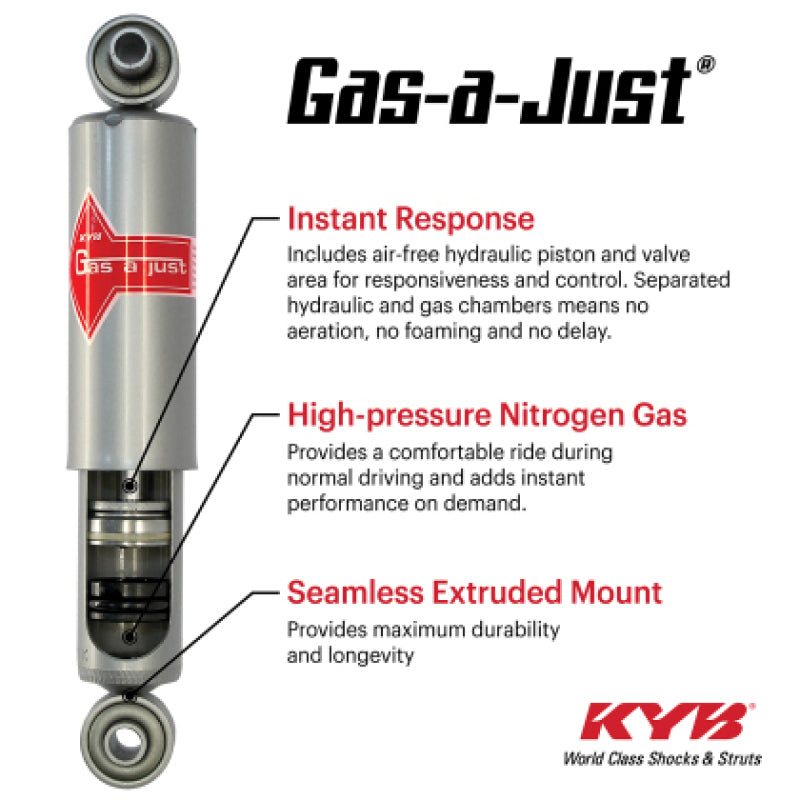 KYB KYB Shocks & Struts Gas-A-Just Suspension Shocks and Struts main image