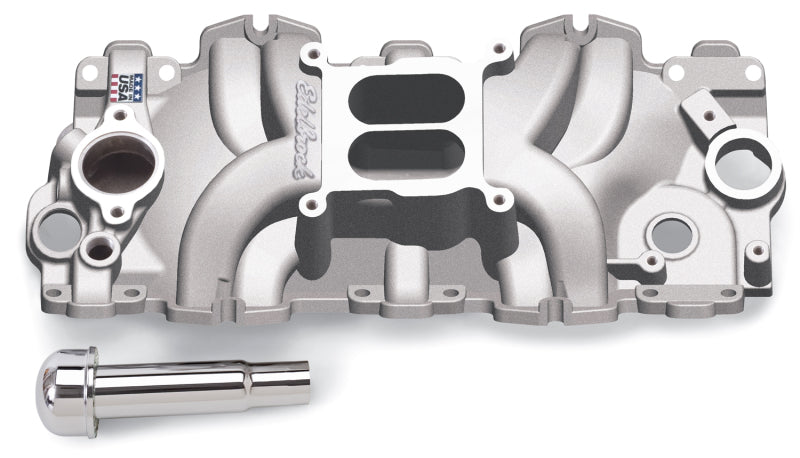 Edelbrock Intake Manifold Single Quad Perf Rpm Bbc 409 "W" Lg Port As-cast 7159 Photo - Primary