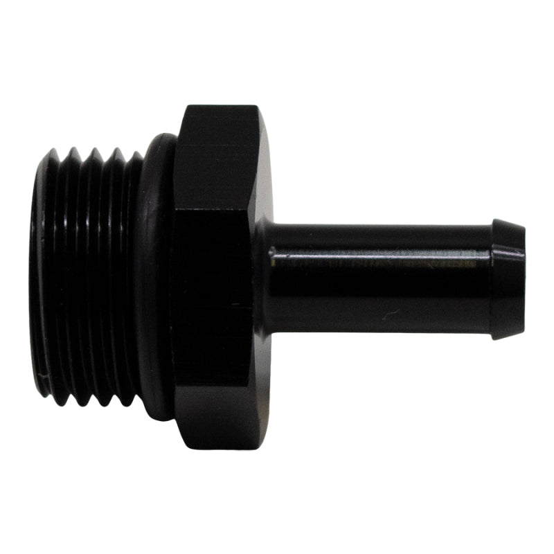 DeatschWerks 8AN ORB Male to 5/16in Male Barb Fitting (Incl O-Ring) - Anodized Matte Black 6-02-0510-B 6-02-0510-B Photo - Primary