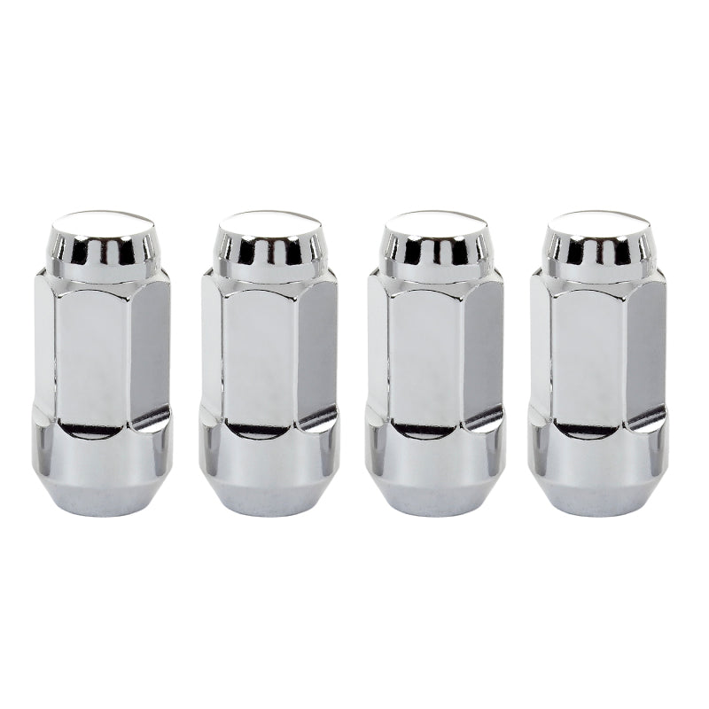McGard Hex Lug Nut (Cone Seat Bulge Style) M14X1.5 / 13/16 Hex / 1.945in. Length (4-Pack) - Chrome 64023 64023 Photo - out of package