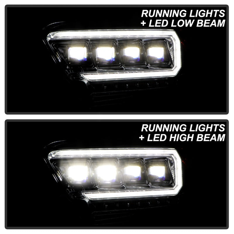 Spyder 16-20 Toyota Tacoma LED Model Only High-Power LED Headlights - Chrome PRO-YD-TT16LEDAP-C 5088383 5088383 Photo - Unmounted
