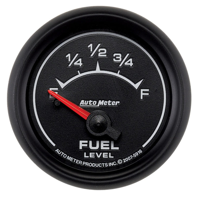 AutoMeter Gauge Fuel Level 2-1/16in. 240 Ohm(e) to 33 Ohm(f) Elec Es 5916 5916 Photo - Primary