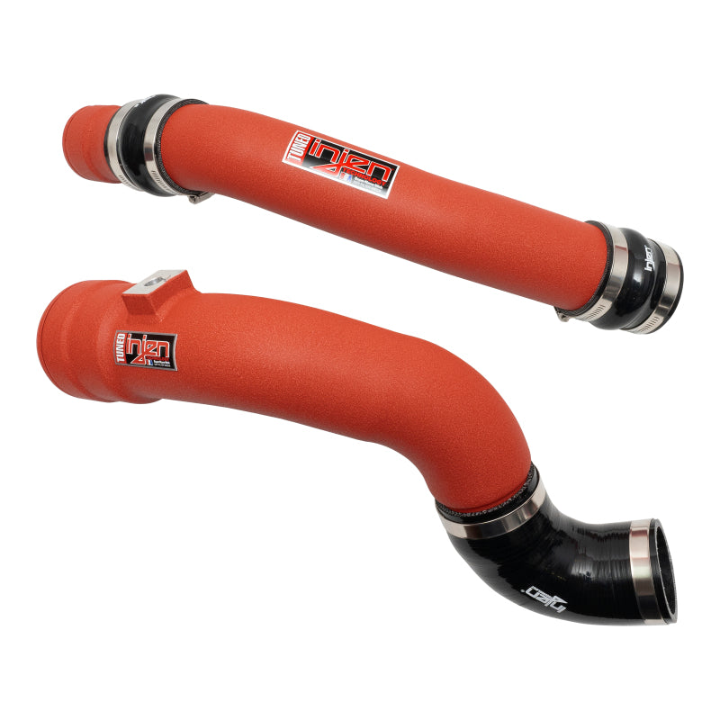 Injen 17-22 Ford F250/F/350/F-450/F-550 V8-6.7L Turbo Diesel Wrinkle Red Intercooler Piping Kit SES9004ICPWR SES9004ICPWR Photo - Primary