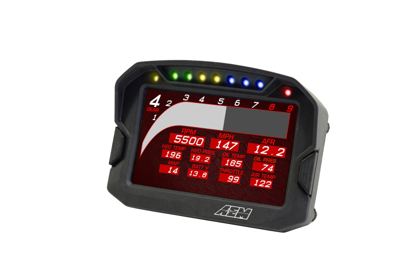 AEM CD-5LG Carbon Logging Digital Dash Display w/ Internal 10Hz GPS & Antenna 30-5603 30-5603 Photo - out of package