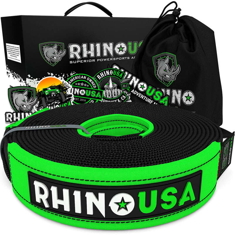 Rhino USA Recovery Tow Strap 2Inx20Ft (Black) RNO-TOWSTRAP220 RNO-TOWSTRAP220 Photo - Primary