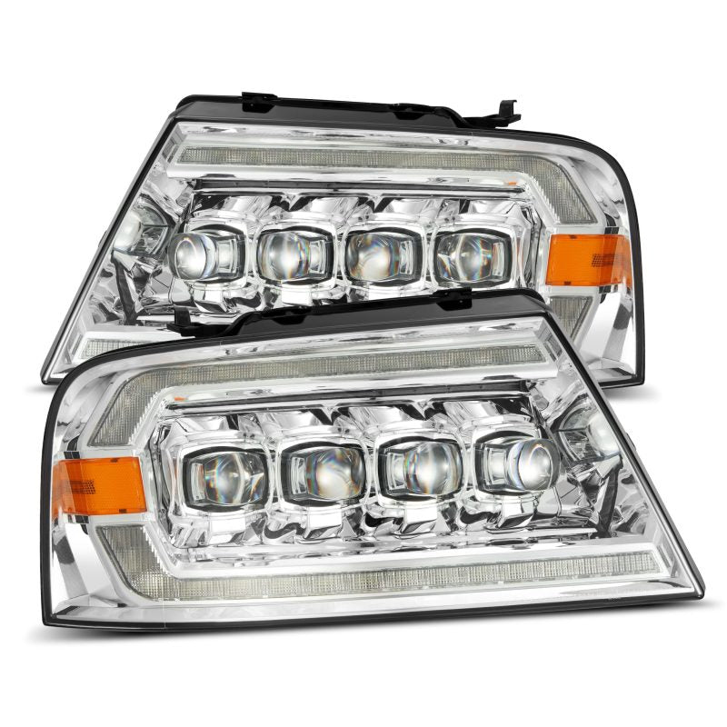 AlphaRex 04-08 Ford F150 / 06-08 Lincoln Mark LT NOVA LED Proj Headlights Chrome w/Activ Light/Seq 880129 880129 Photo - Primary