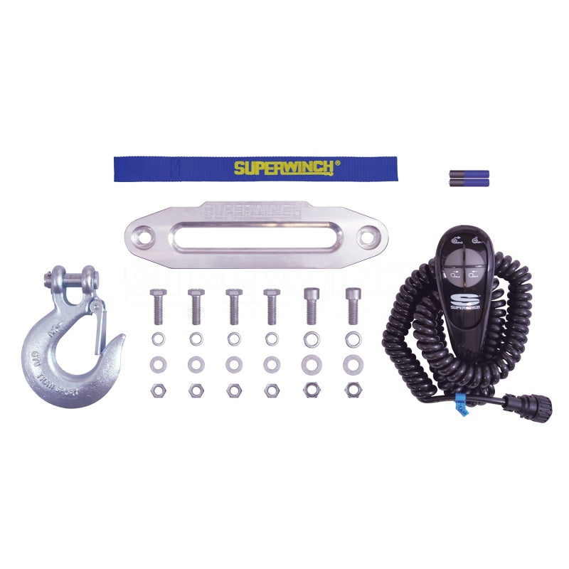 Superwinch 9500 LBS Integrated 12 VDC 3/8in x 80ft Synthetic Rope Talon 9.5iSR Winch 1695211 1695211 Photo - Unmounted