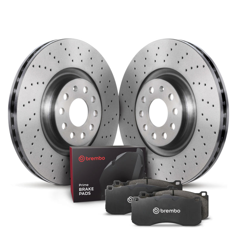 Brembo OE 04-07 BMW 525i/08-09 528i/04-07 530i Rear Disc Brake Kit KTX4095 KTX4095 Photo - Primary