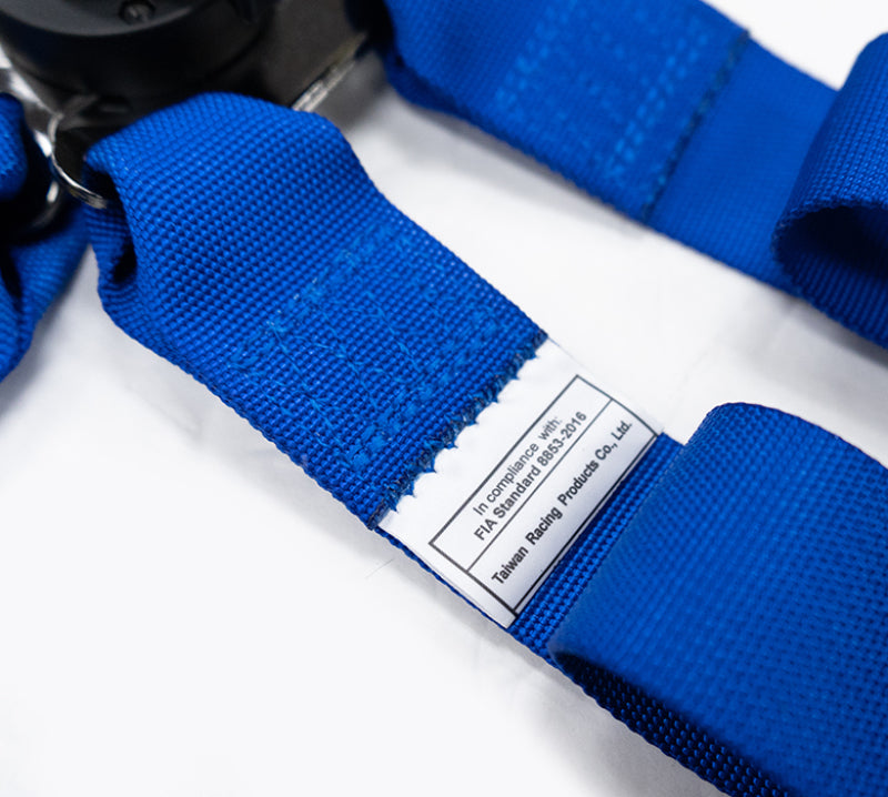 NRG FIA 6pt 2in. Shoulder Belt for HANS Device/ Rotary Cam Lock Buckle/ 3in. Waist Belt - Blue SBH-HRS6PCBL SBH-HRS6PCBL Photo - Primary