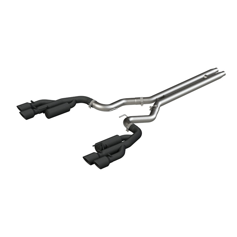 MBRP 18- Mustang 5.0L 3in Ca t Back Exhaust Quad Dual MBRS7207BLK S7207BLK Photo - Primary