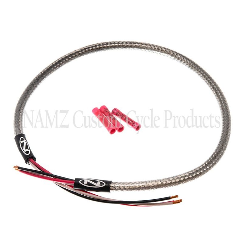 NAMZ Headlight Harness (SS Braided & Clear Coated - Stock Length) NHH-1801 NHH-1801 Photo - Primary