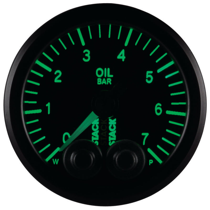 Autometer Stack 52mm 0-7 Bar M10 Male Pro-Control Oil Pressure Gauge - Black ST3501 ST3501 User 7